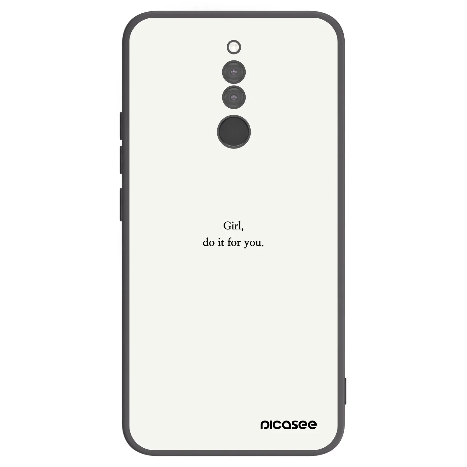 Picasee husă neagră din silicon pentru Xiaomi Redmi 8 - Girl, do it for you