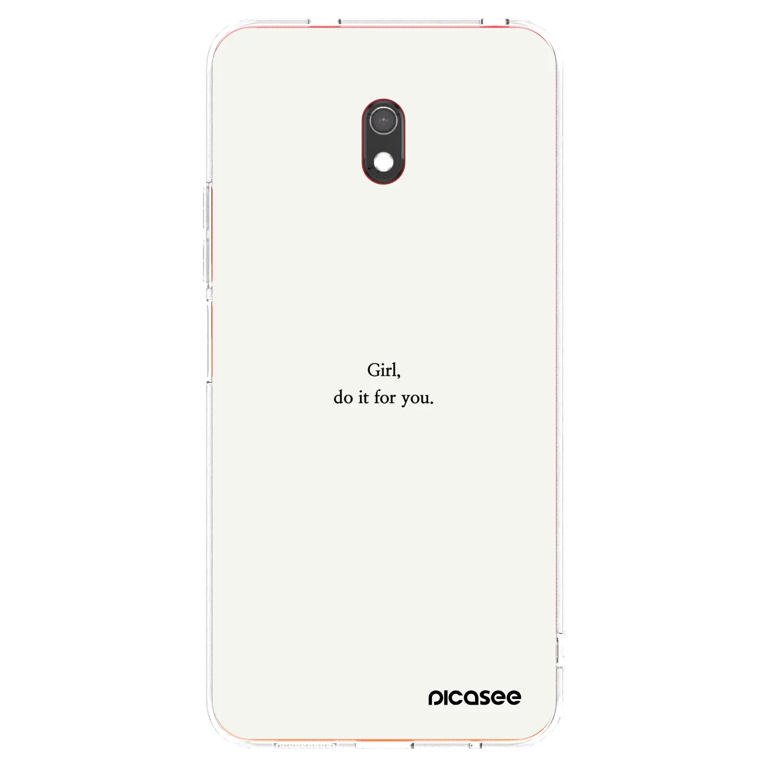 Picasee husă transparentă din silicon pentru Xiaomi Redmi 8A - Girl, do it for you
