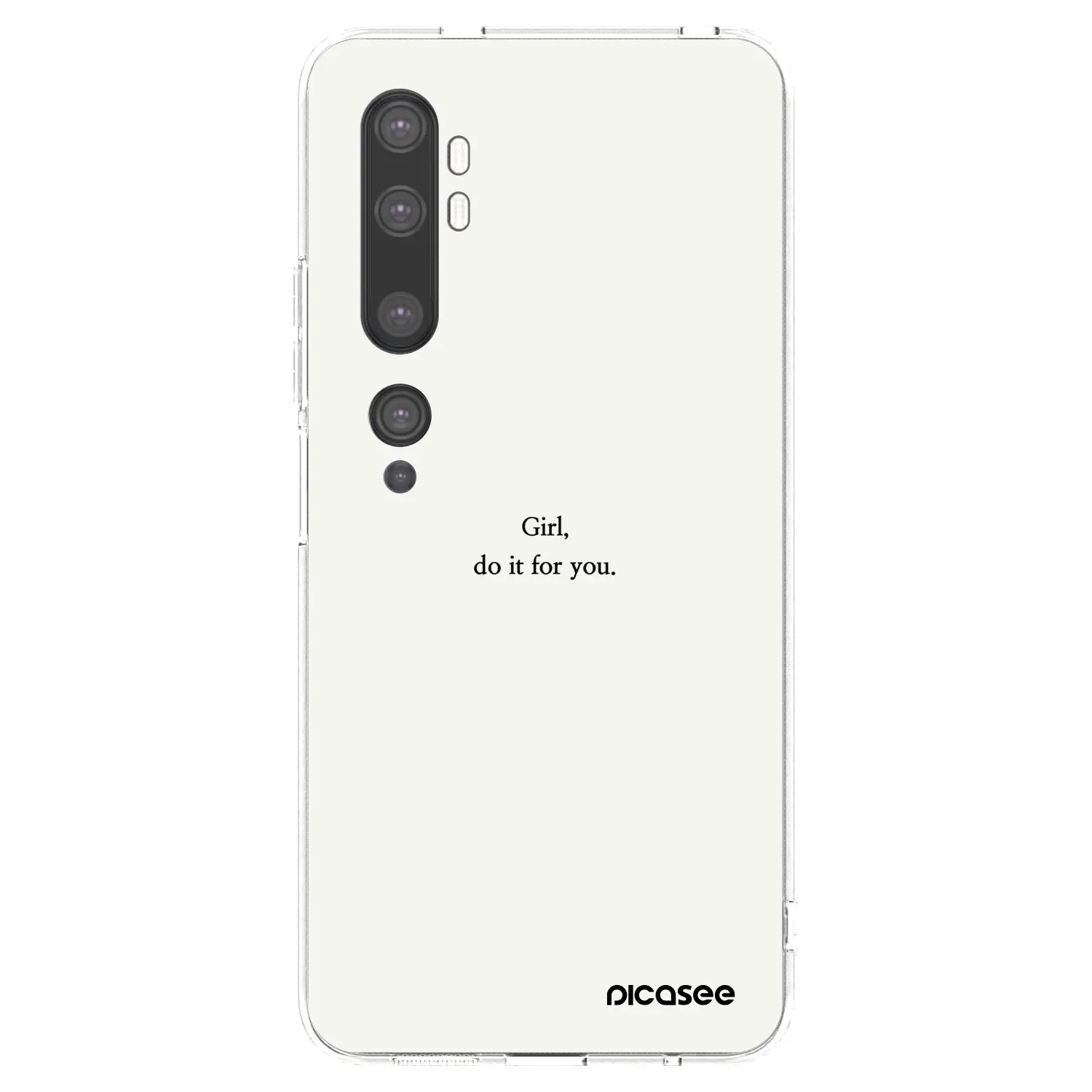 Picasee husă transparentă din silicon pentru Xiaomi Mi Note 10 (Pro) - Girl, do it for you
