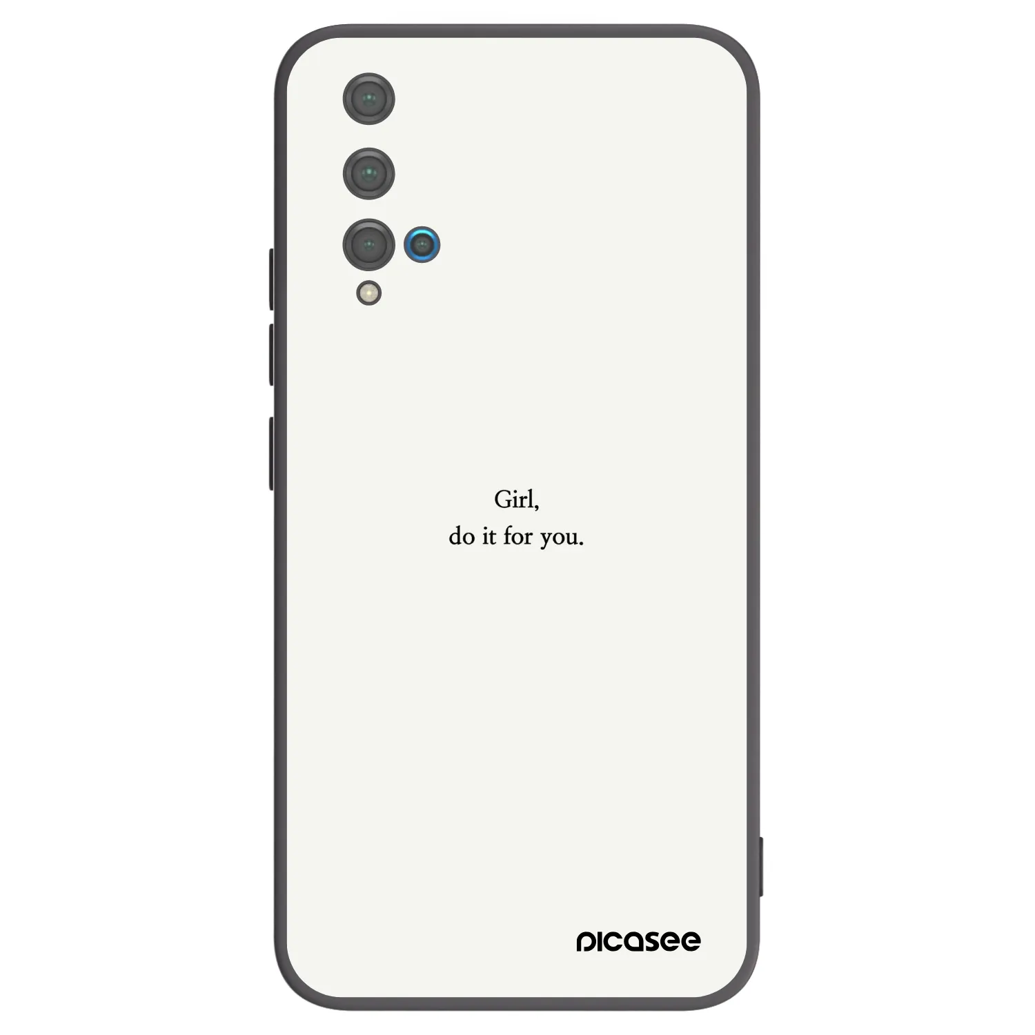 Picasee husă neagră din silicon pentru Huawei Nova 5T - Girl, do it for you