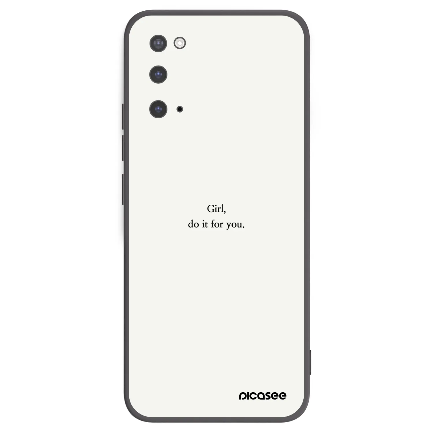 Picasee husă neagră din silicon pentru Samsung Galaxy S20 G980F - Girl, do it for you