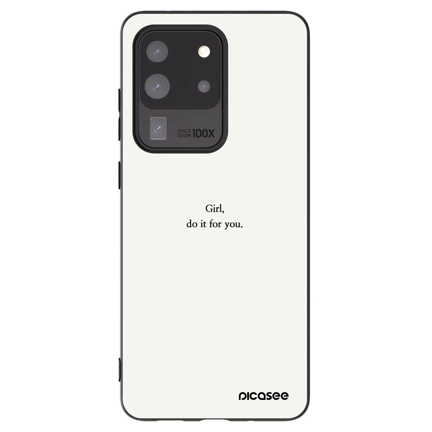 Picasee husă neagră din silicon pentru Samsung Galaxy S20 Ultra 5G G988F - Girl, do it for you