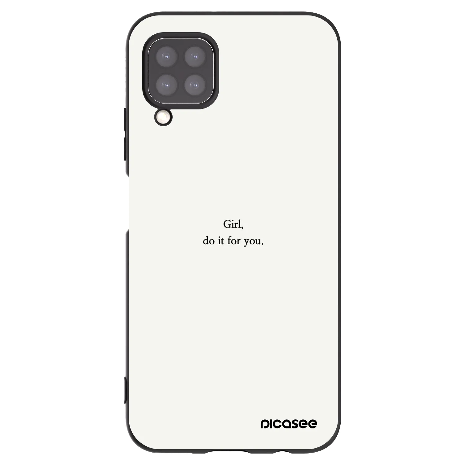 Picasee husă neagră din silicon pentru Huawei P40 Lite - Girl, do it for you