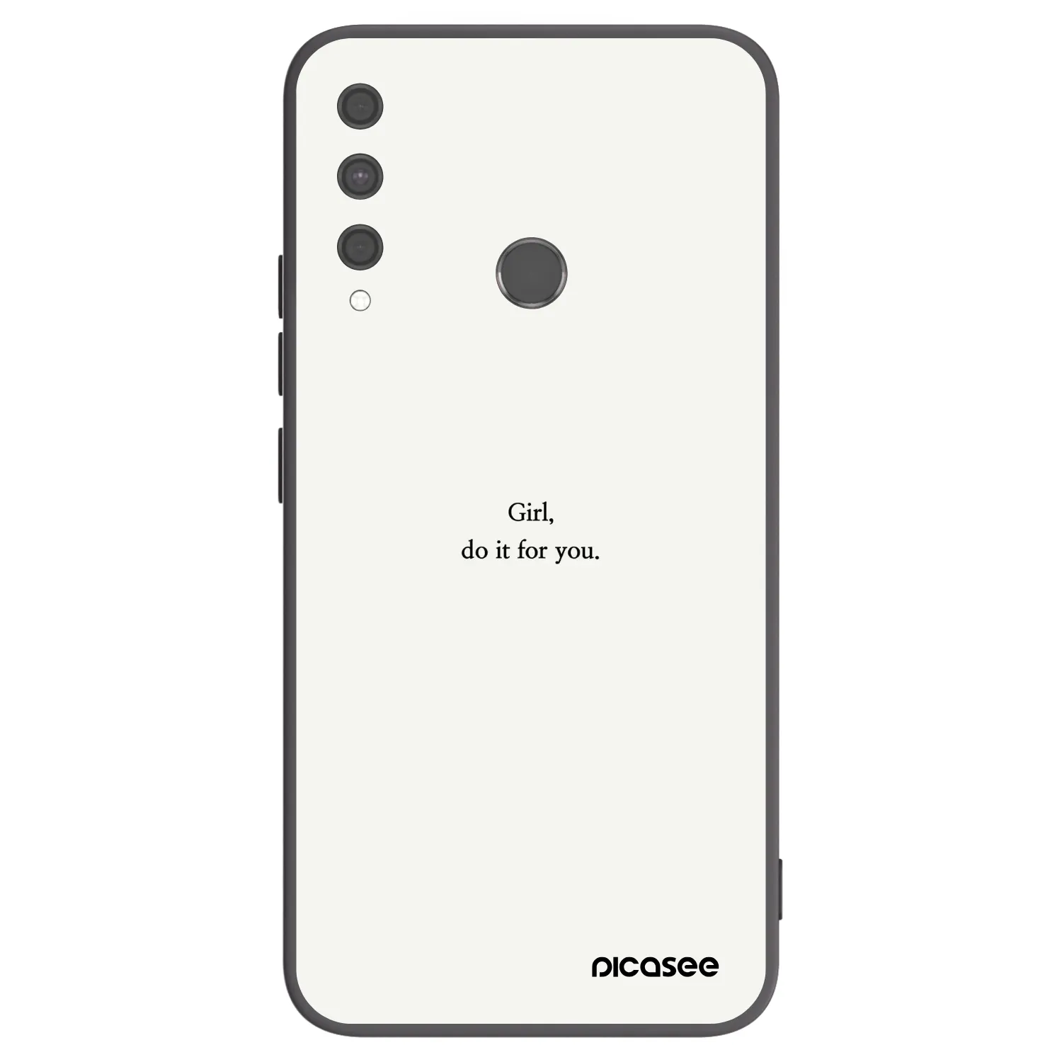 Picasee husă neagră din silicon pentru Huawei P40 Lite E - Girl, do it for you