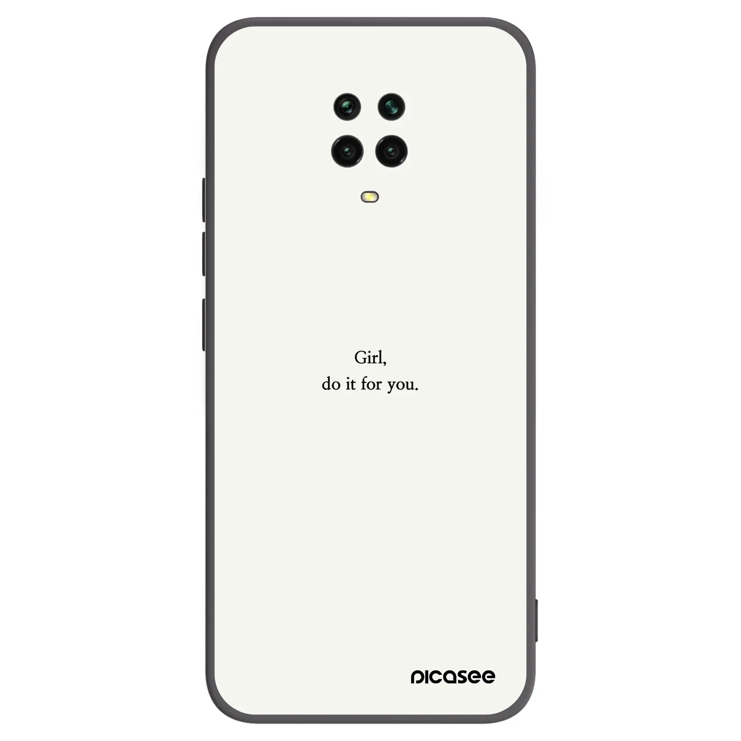 Picasee husă neagră din silicon pentru Xiaomi Redmi Note 9 Pro - Girl, do it for you