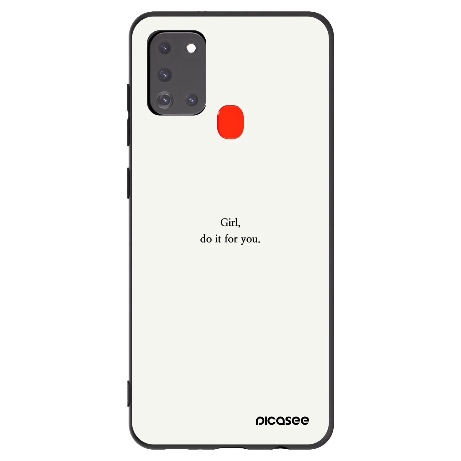 Picasee husă neagră din silicon pentru Samsung Galaxy A21s - Girl, do it for you