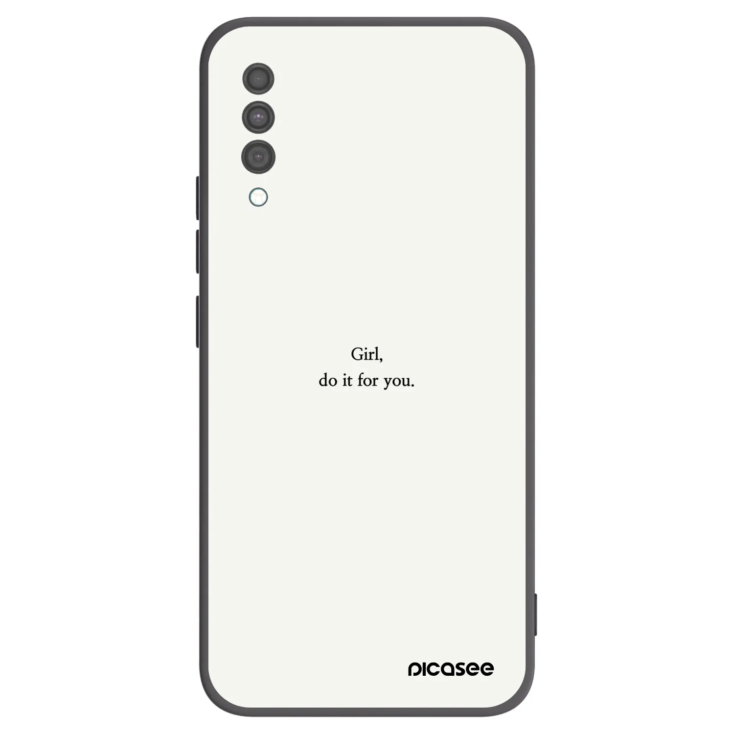 Picasee husă neagră din silicon pentru Samsung Galaxy A30s A307F - Girl, do it for you