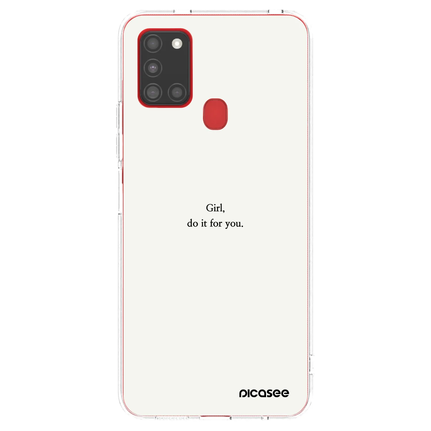 Picasee husă transparentă din silicon pentru Samsung Galaxy A21s - Girl, do it for you