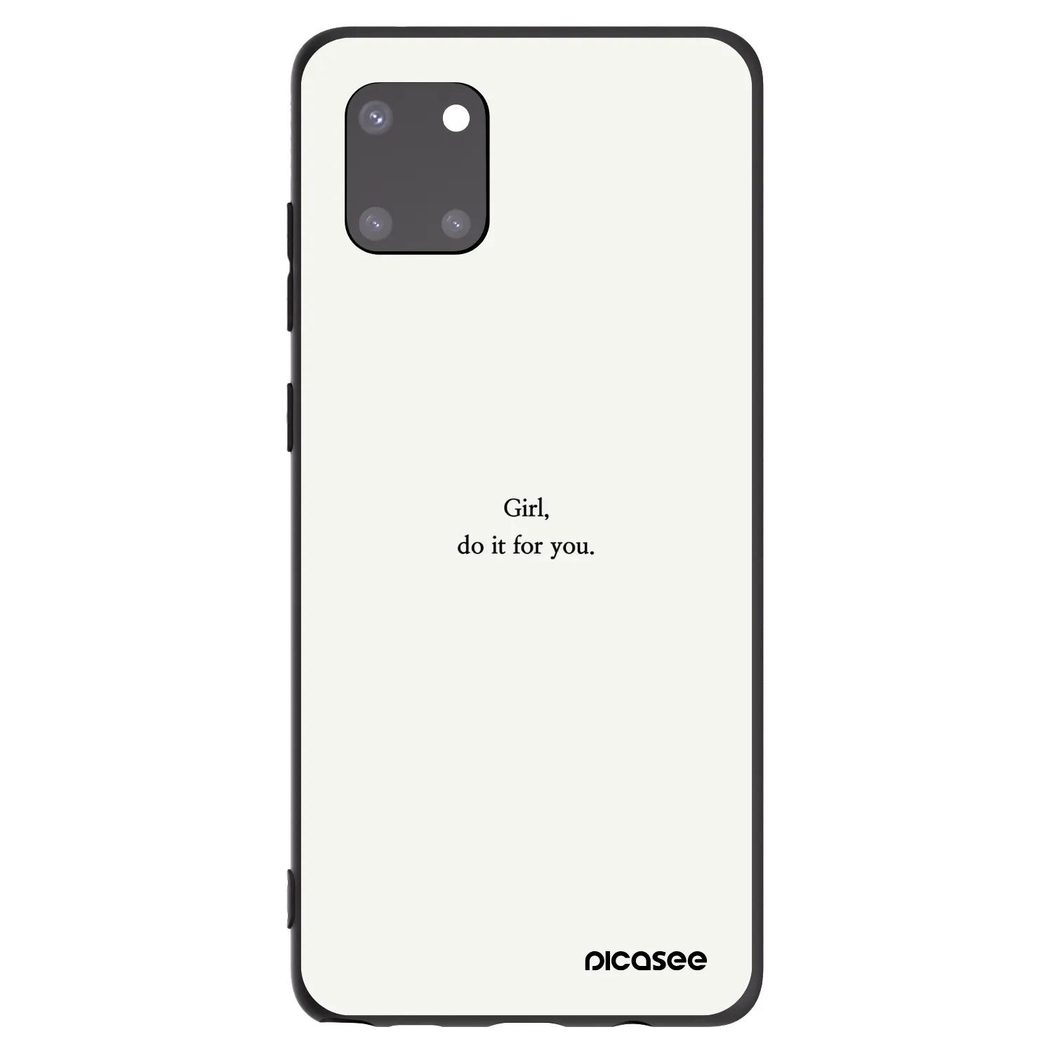 Picasee husă neagră din silicon pentru Samsung Galaxy Note 10 Lite N770F - Girl, do it for you
