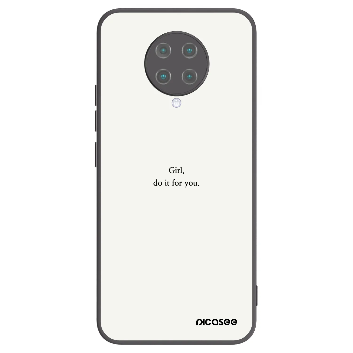 Picasee husă neagră din silicon pentru Xiaomi Poco F2 Pro - Girl, do it for you