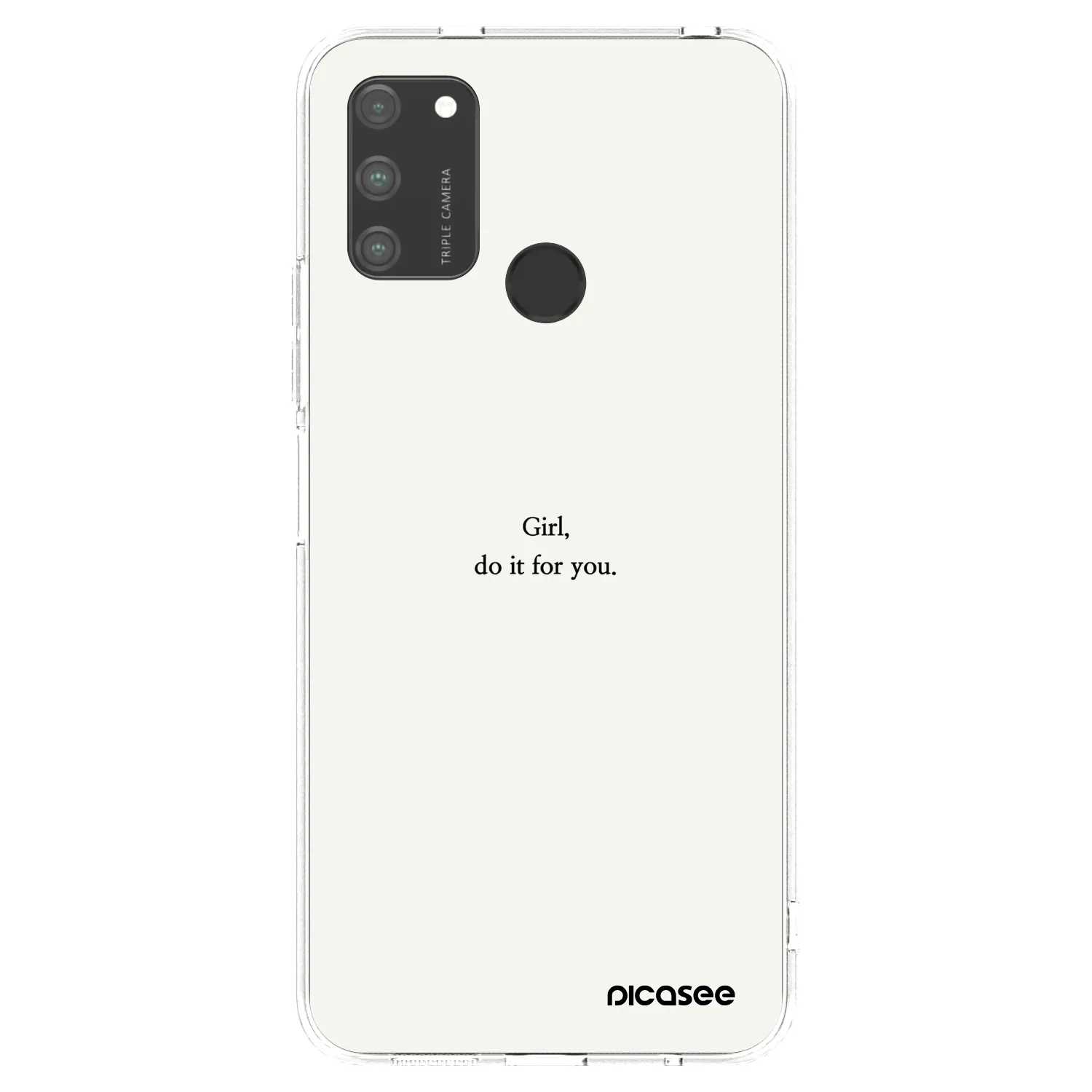 Picasee husă transparentă din silicon pentru Honor 9A - Girl, do it for you