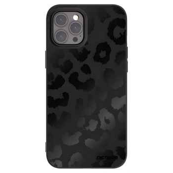 Picasee husă neagră din silicon pentru Apple iPhone 12 Pro Max - Midnight Leopard