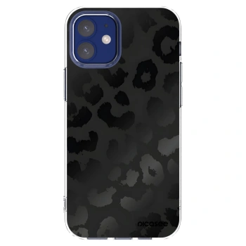 Picasee husă transparentă din silicon pentru Apple iPhone 12 mini - Midnight Leopard