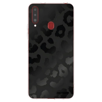 Picasee husă transparentă din silicon pentru Samsung Galaxy A20s - Midnight Leopard