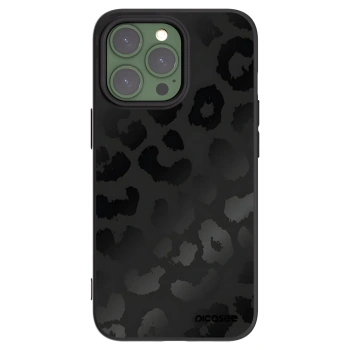 Picasee husă neagră din silicon pentru Apple iPhone 13 Pro - Midnight Leopard