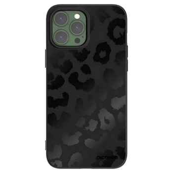 Picasee husă neagră din silicon pentru Apple iPhone 13 Pro Max - Midnight Leopard