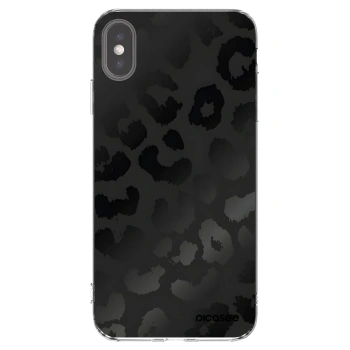 Picasee husă transparentă din silicon pentru Apple iPhone XS Max - Midnight Leopard