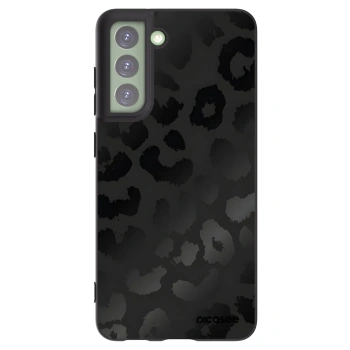 Picasee husă neagră din silicon pentru Samsung Galaxy S21 FE 5G - Midnight Leopard