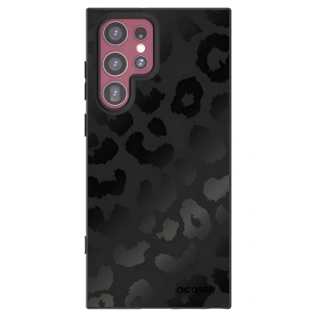 Picasee husă neagră din silicon pentru Samsung Galaxy S22 Ultra 5G - Midnight Leopard
