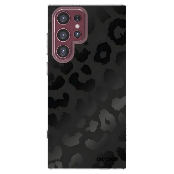 Picasee husă transparentă din silicon pentru Samsung Galaxy S22 Ultra 5G - Midnight Leopard