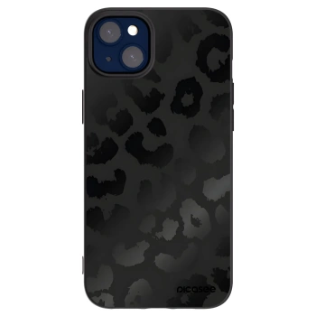 Picasee husă neagră din silicon pentru Apple iPhone 14 Plus - Midnight Leopard