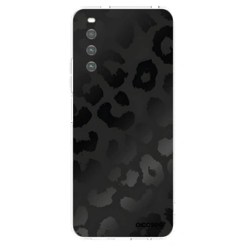 Picasee husă transparentă din silicon pentru Sony Xperia 10 IV 5G - Midnight Leopard