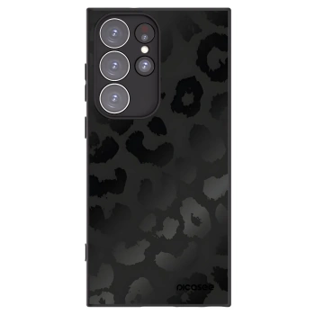 Picasee husă neagră din silicon pentru Samsung Galaxy S23 Ultra 5G - Midnight Leopard