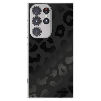 Picasee husă transparentă din silicon pentru Samsung Galaxy S23 Ultra 5G - Midnight Leopard