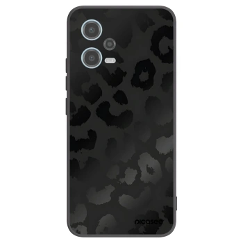Picasee husă neagră din silicon pentru Xiaomi Redmi Note 12 5G - Midnight Leopard