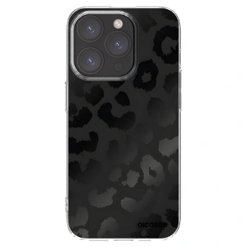Picasee husă transparentă din silicon pentru Apple iPhone 15 Pro - Midnight Leopard
