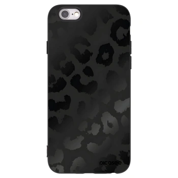 Picasee husă neagră din silicon pentru Apple iPhone 6/6S - Midnight Leopard