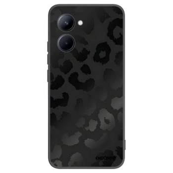 Picasee husă neagră din silicon pentru Realme C33 (2023) - Midnight Leopard