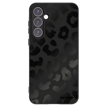 Picasee husă neagră din silicon pentru Samsung Galaxy A55 5G A556B - Midnight Leopard