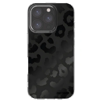 Picasee husă transparentă din silicon pentru Apple iPhone 16 Pro - Midnight Leopard