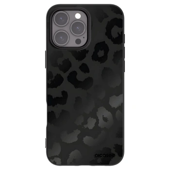 Picasee husă neagră din silicon pentru Apple iPhone 16 Pro Max - Midnight Leopard