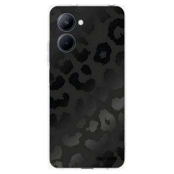Picasee husă transparentă din silicon pentru Realme C33 (2023) - Midnight Leopard