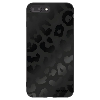 Picasee husă neagră din silicon pentru Apple iPhone 8 Plus - Midnight Leopard
