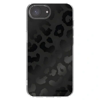 Picasee husă transparentă din silicon pentru Apple iPhone 16e - Midnight Leopard