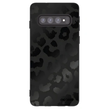 Picasee husă neagră din silicon pentru Samsung Galaxy S10 G973 - Midnight Leopard
