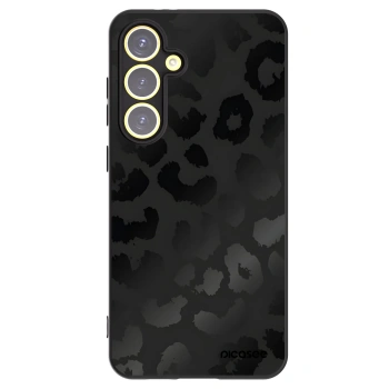 Picasee husă neagră din silicon pentru Samsung Galaxy S24 FE S721B - Midnight Leopard