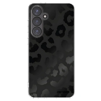 Picasee husă transparentă din silicon pentru Samsung Galaxy S24 FE S721B - Midnight Leopard