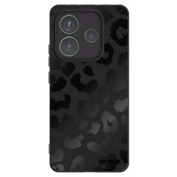 Picasee husă neagră din silicon pentru Xiaomi Redmi Note 14 5G - Midnight Leopard