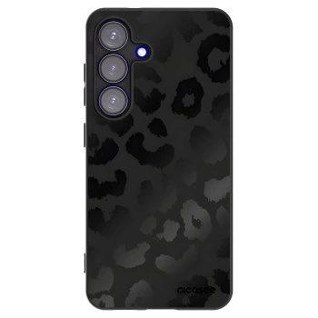 Picasee husă neagră din silicon pentru Samsung Galaxy S25 5G - Midnight Leopard