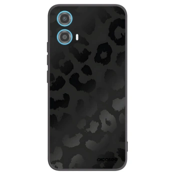 Picasee husă neagră din silicon pentru Motorola Moto G34 5G - Midnight Leopard
