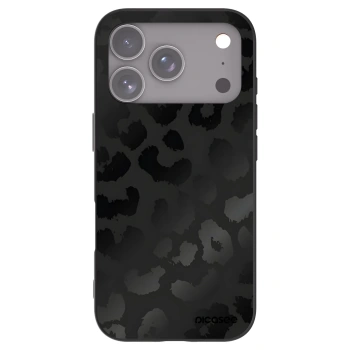 Picasee husă neagră din silicon pentru Apple iPhone 17 Pro - Midnight Leopard