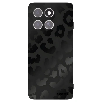 Picasee husă neagră din silicon pentru Motorola Edge 60 Pro - Midnight Leopard