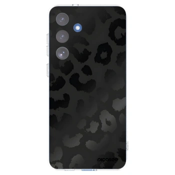 Picasee husă transparentă din silicon pentru Samsung Galaxy S25 FE 5G - Midnight Leopard