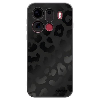 Picasee husă neagră din silicon pentru OPPO Find X9 Pro - Midnight Leopard