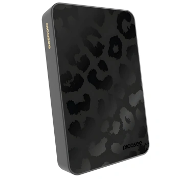 Picasee Powerbank cu MagSafe 10 000 mAh Gri - Midnight Leopard