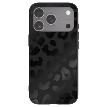 Picasee husă neagră din silicon pentru Apple iPhone 18 Pro - Midnight Leopard